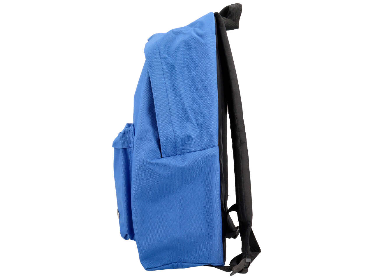 Zaino americano monocolore azzurro con tasca laterale portaborraccia, 31x42x19,5 cm - Comix