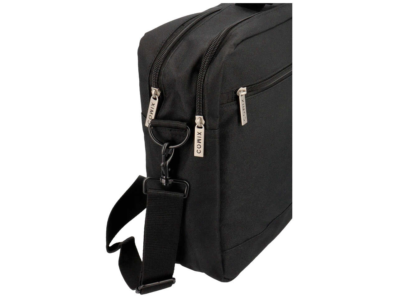 Tracolla Comix porta pc in tessuto monocolore nero, 38x38x13 cm