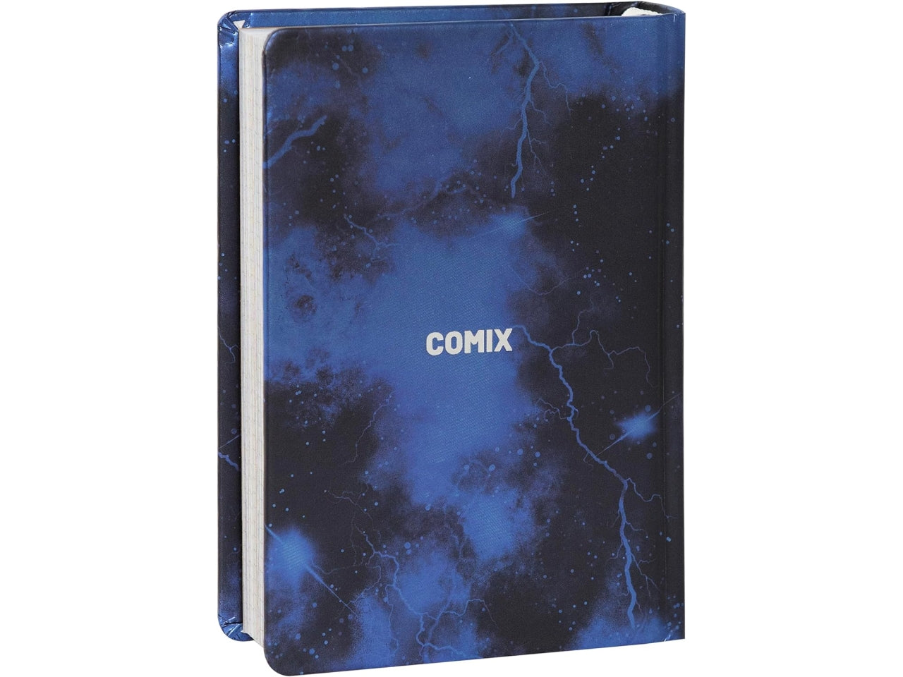 Diario agenda Comix mignon 16 mesi con copertina rigida blu e nera, anno 2024/25, 9x12,5 cm