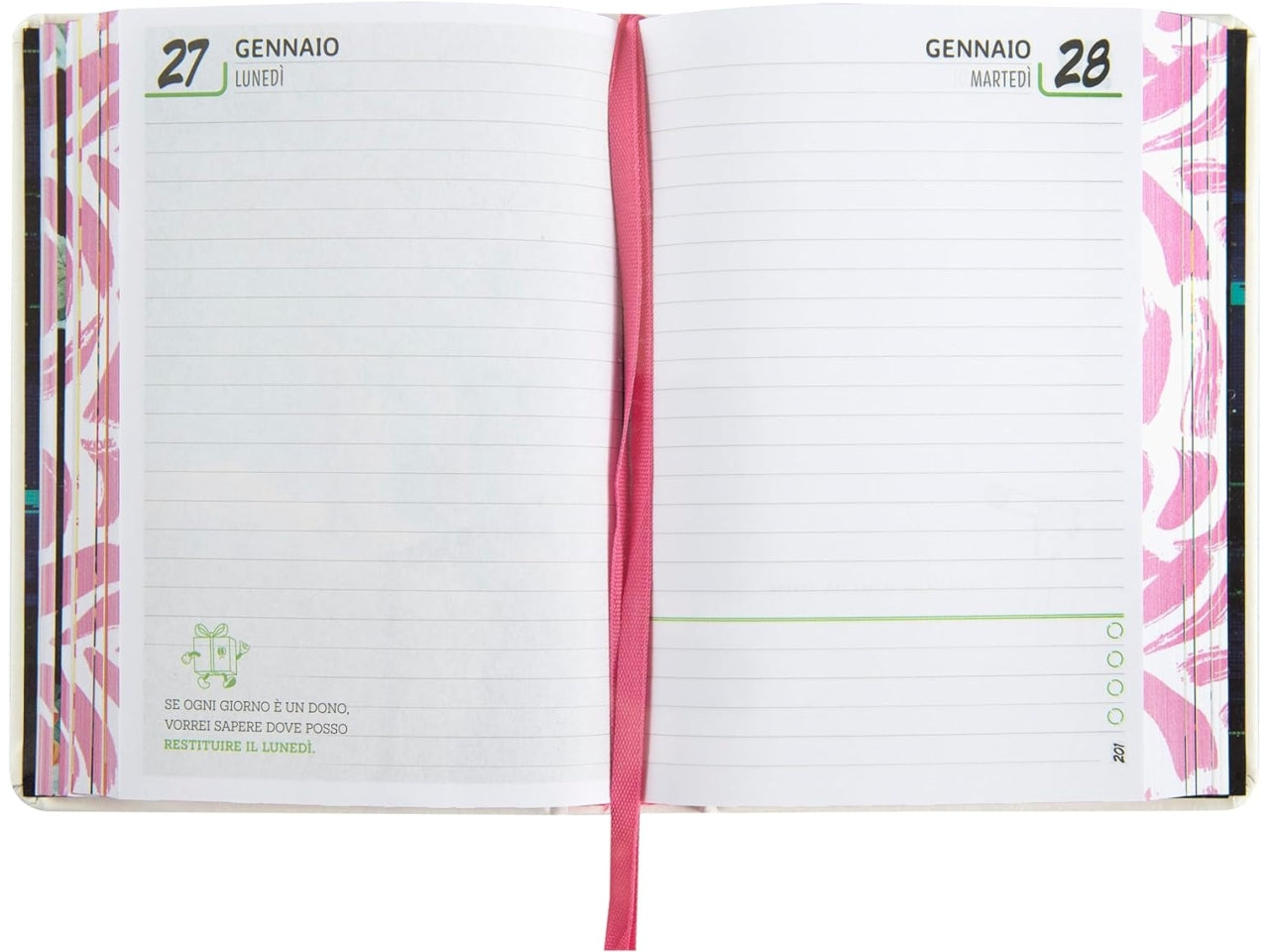 Diario agenda Me Love classic bianco medium, 16 mesi 2024/25, 12x16,5 cm - Franco Panini