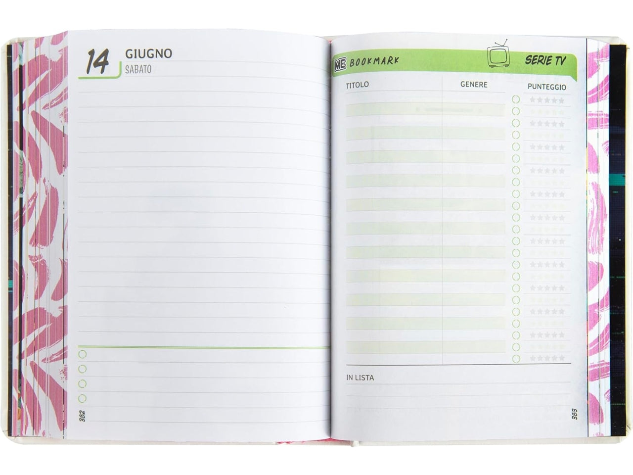 Diario agenda Me Love classic bianco medium, 16 mesi 2024/25, 12x16,5 cm - Franco Panini
