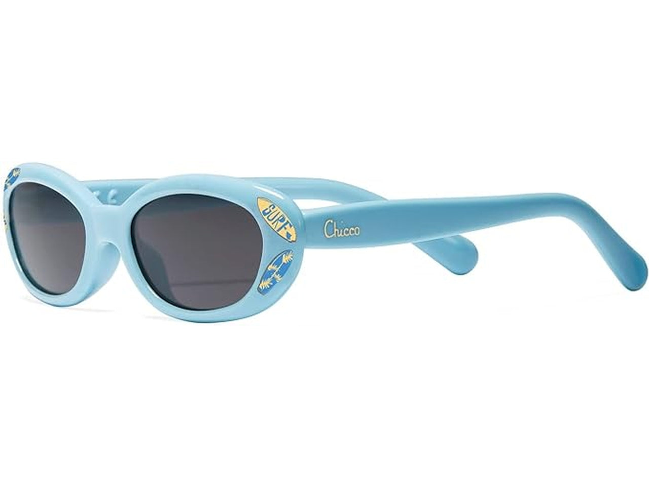 Occhiali da sole Chicco, celesti con custodia per bambini di 0+ mesi
