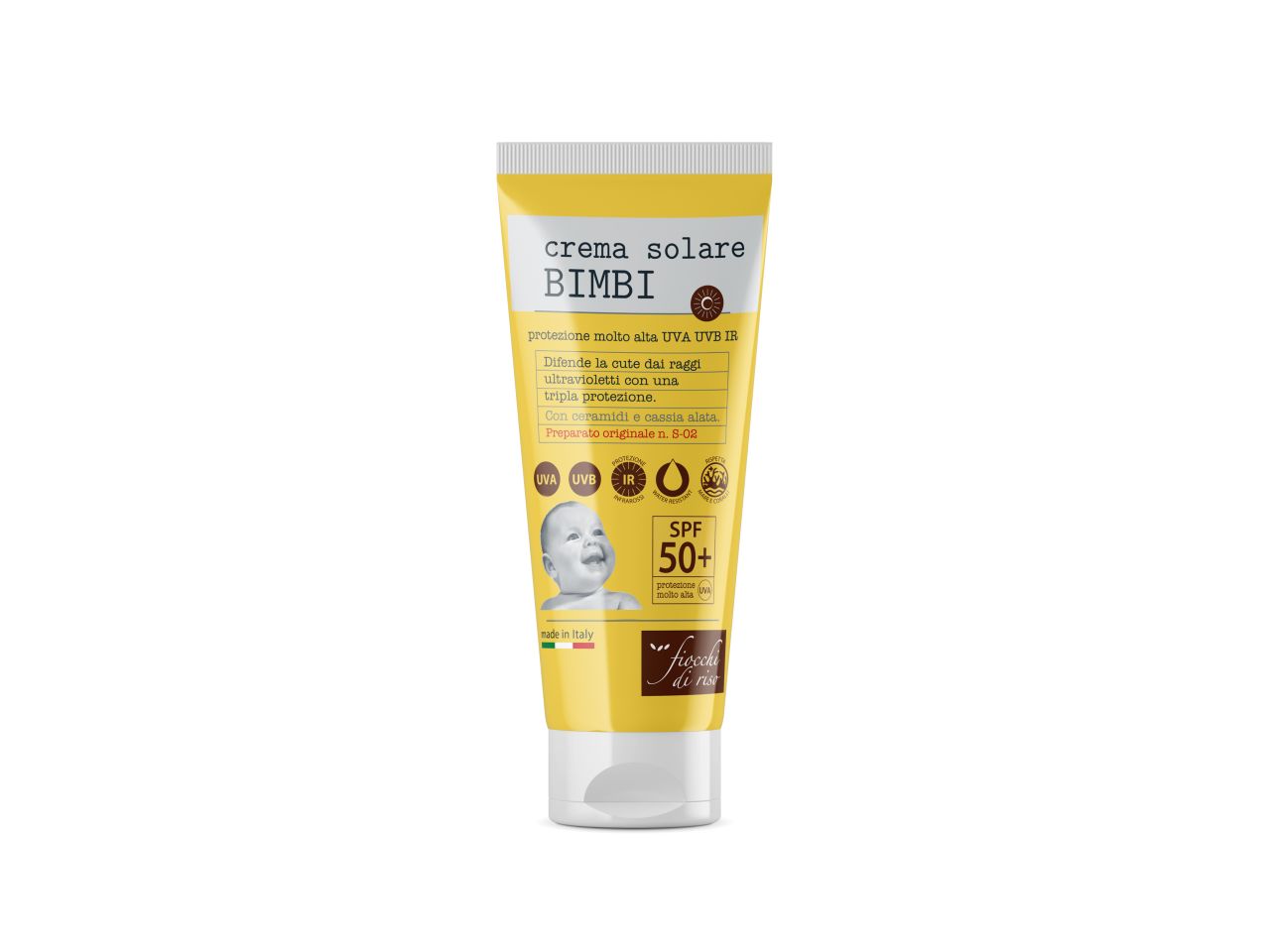 Fiocchi di riso crema solare bimbi 50 + 100ml