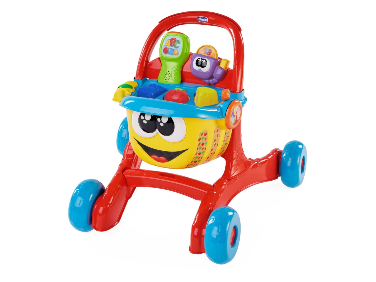 Chicco Gioco Primi Passi Lello Il Carrello Gioco Bilingue con Forme e Incastri