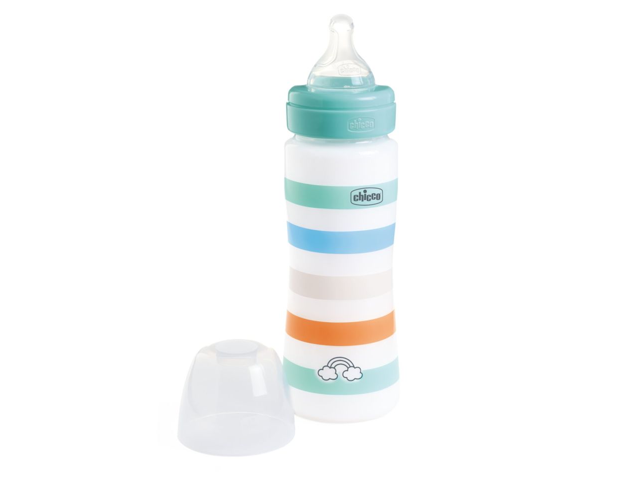 Chicco Biberon Benessere Flusso Veloce con Tettarella Physio in Silicone Anticolica 330 ml