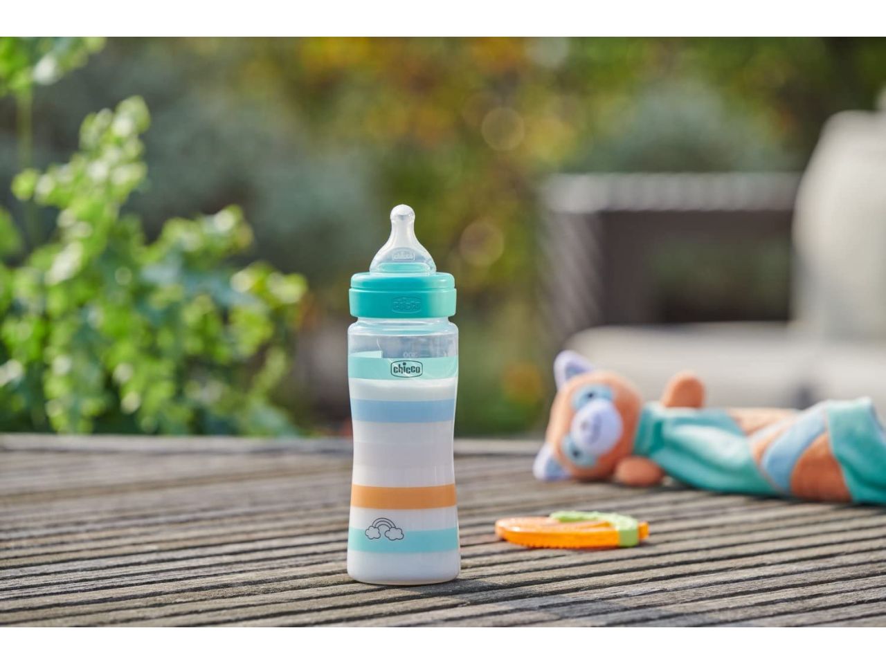 Chicco Biberon Benessere Flusso Veloce con Tettarella Physio in Silicone Anticolica 330 ml