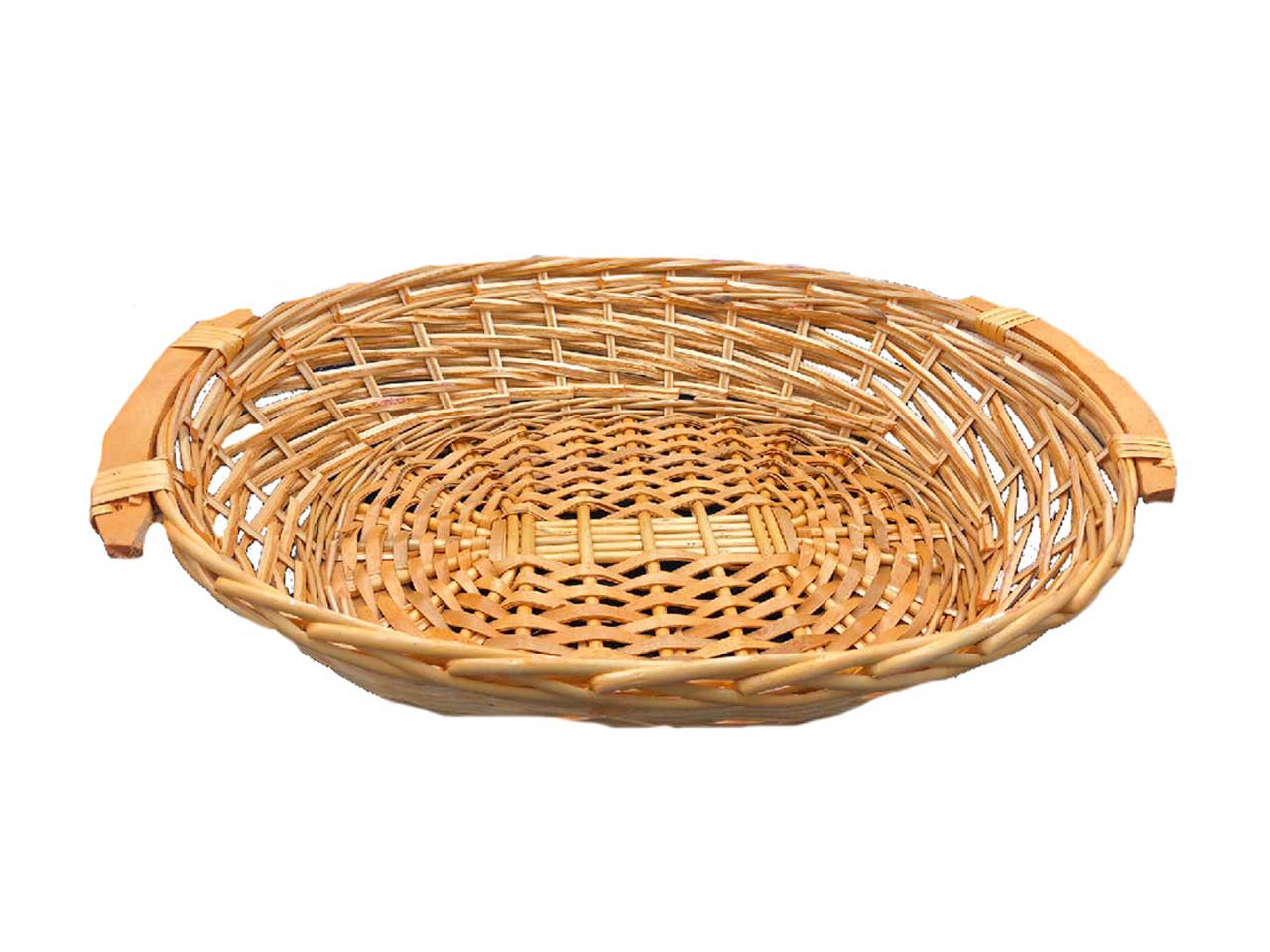 Cesto ovale colore miele misura 65x40x13cm