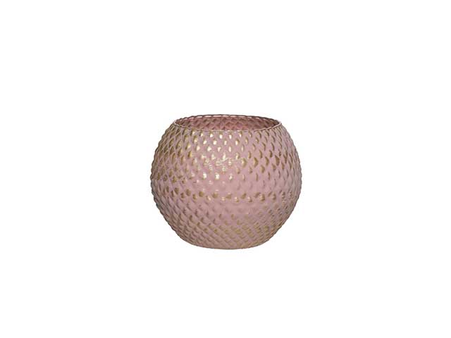 L.seta sfera d12cm malva/oro 146/11106