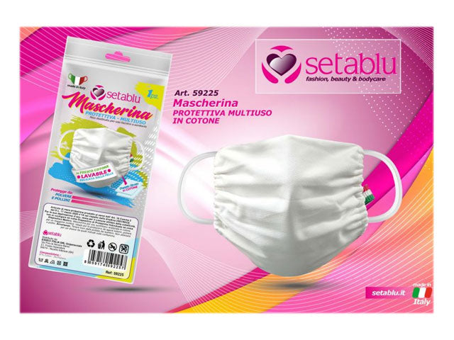 Mascherina protettiva doppio strato cotone $
