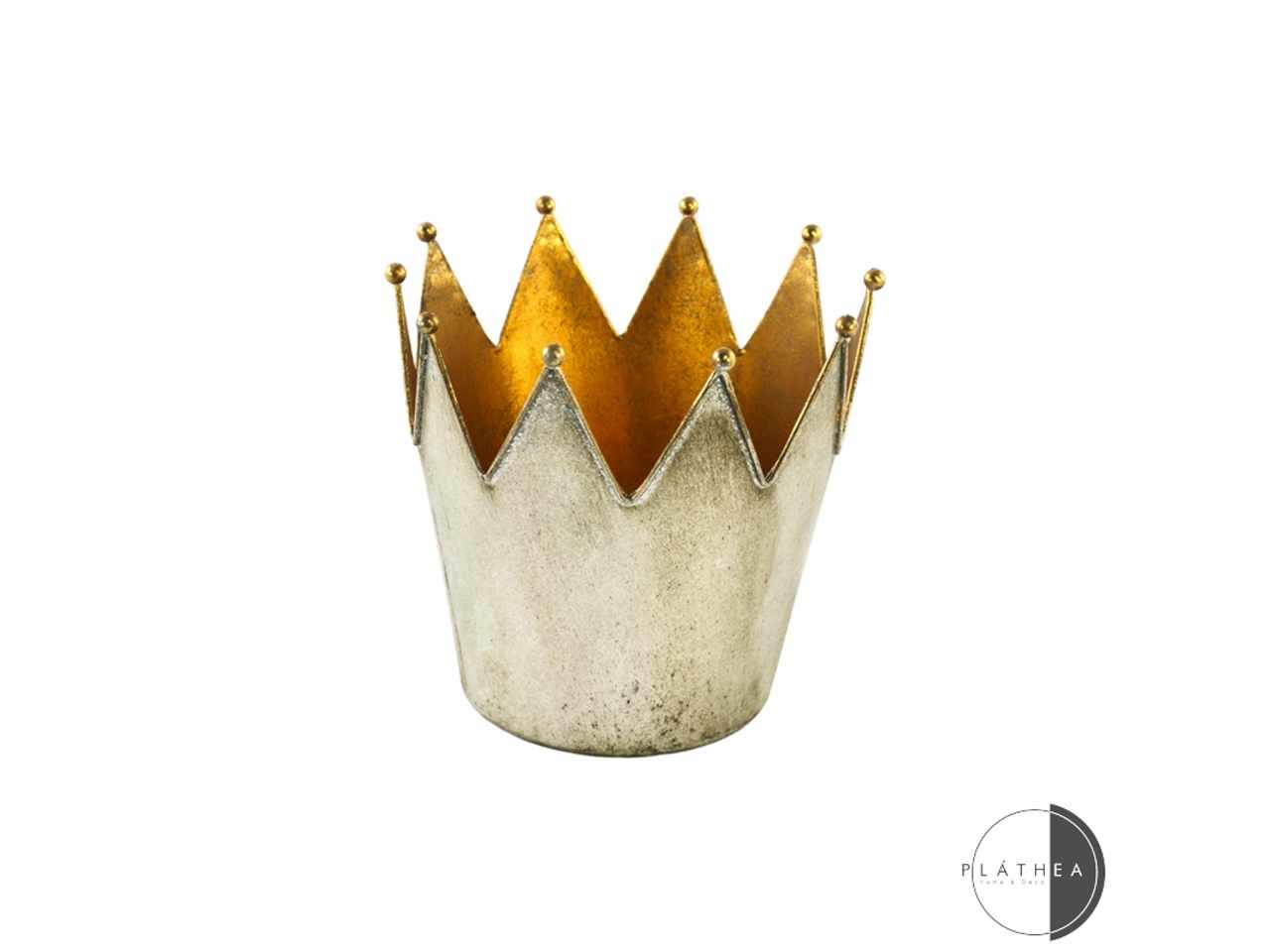 Corona argento/ oro d.13x13cm in metallo