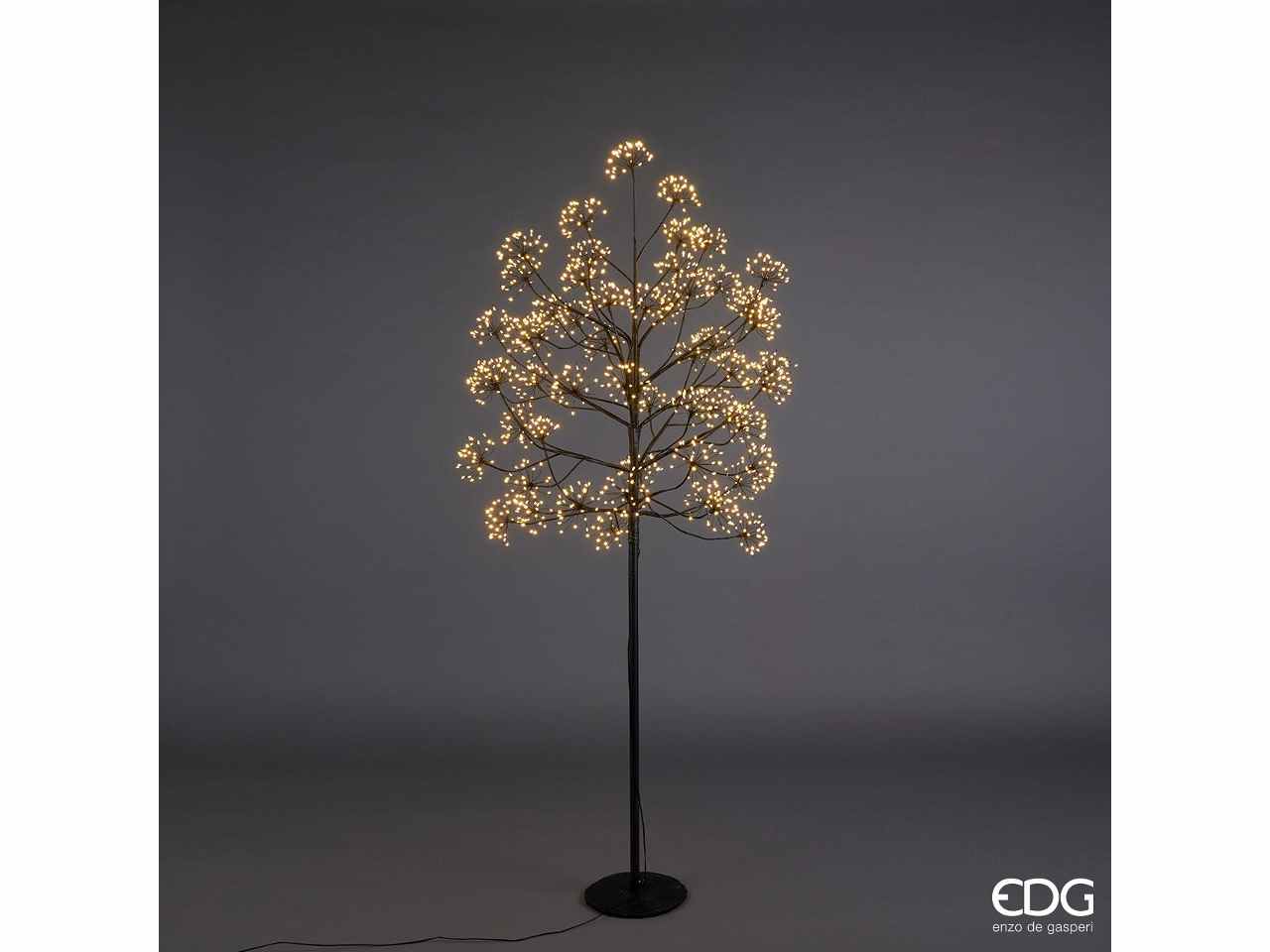 Albero faggio con 1568led h.180cm nero