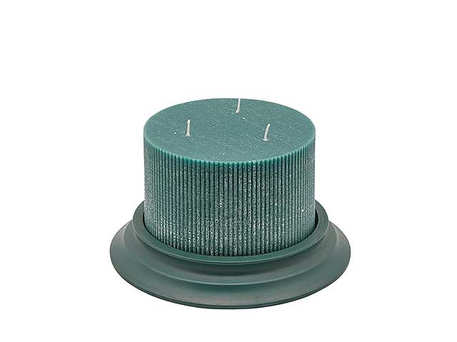 Linea dorica candela verde h10cm 613701,7