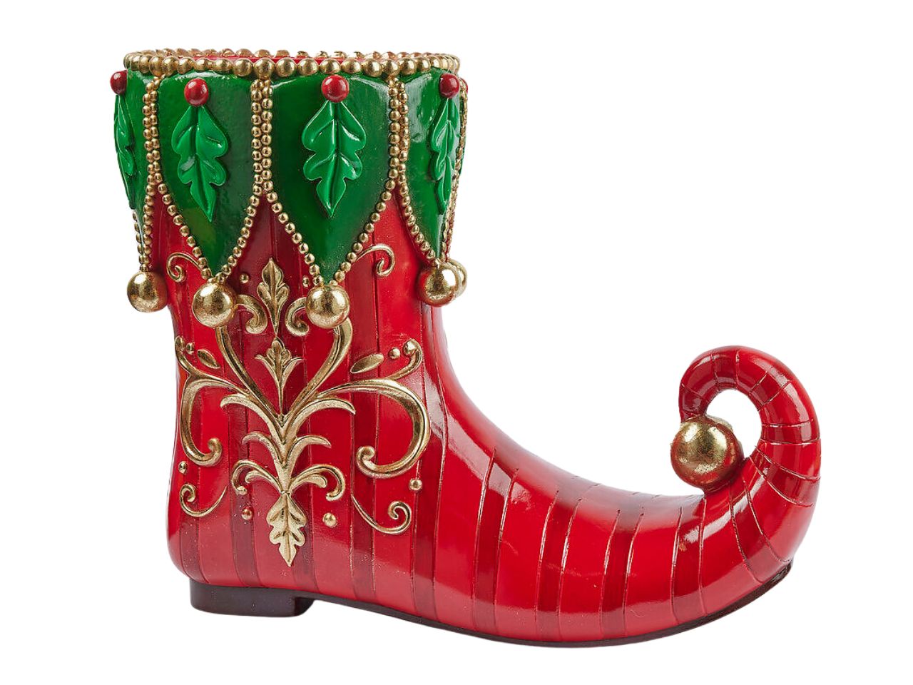 Vaso calza h.44xl.55xl.28cm verde rossa