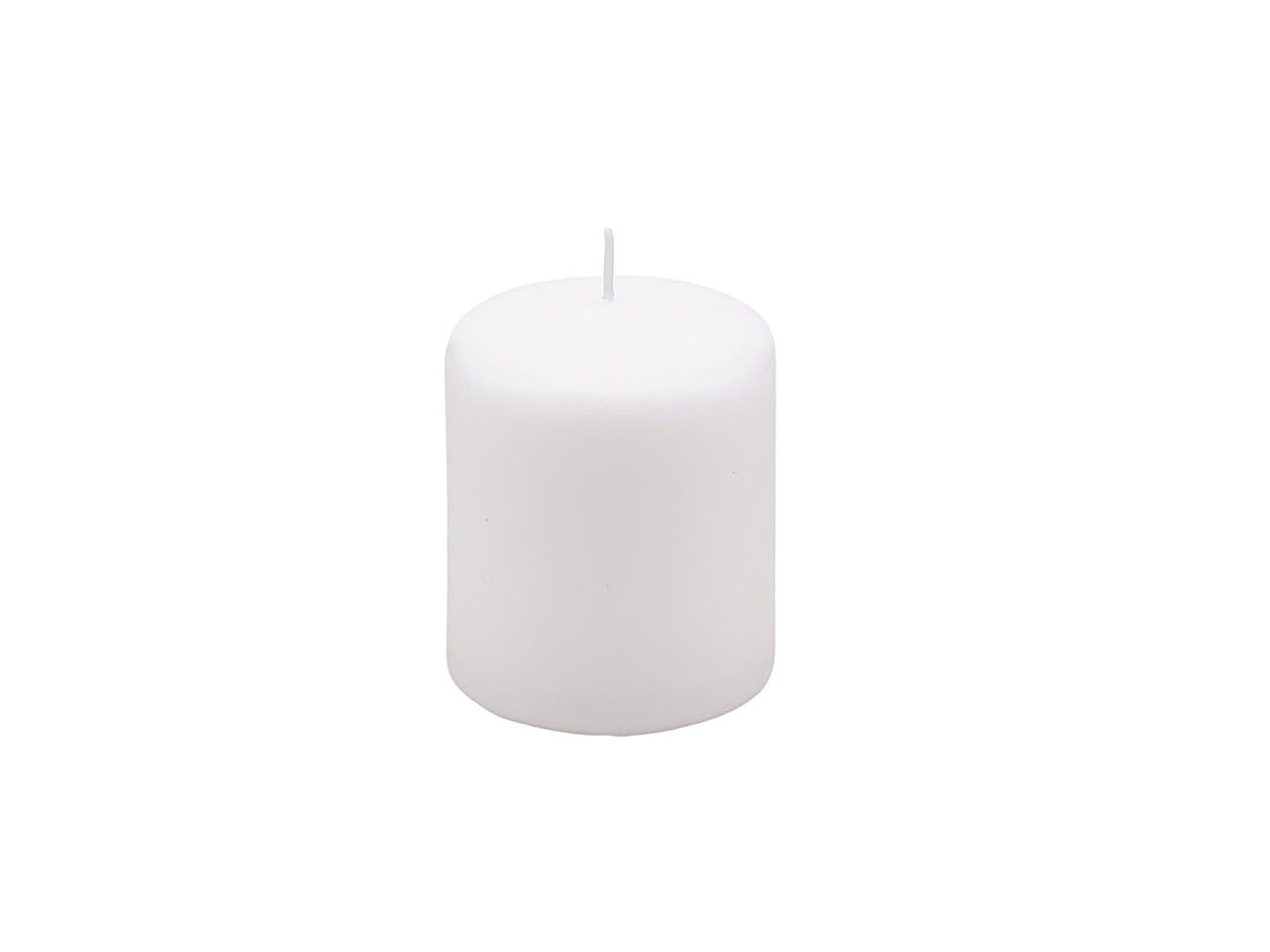 Candela moccolo 7.5x6cm bianca 613553.1