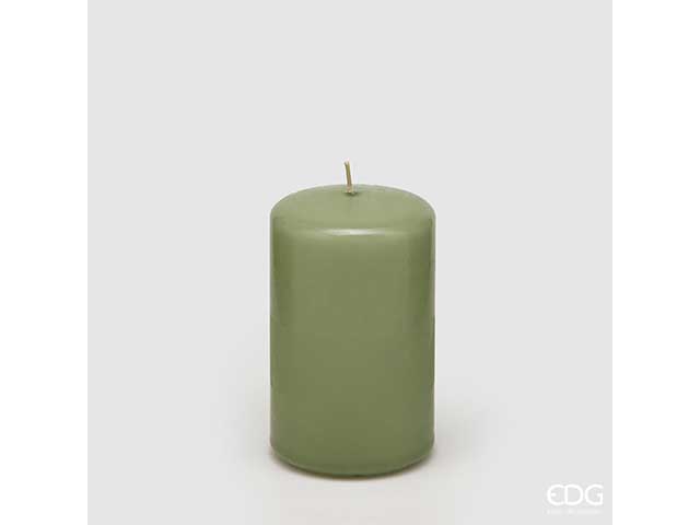 Candela moccolo 10x6cm verde 613554.88