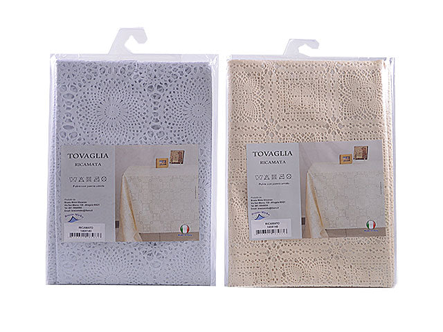 Tovaglia ricamata 140x140 tovric-140x140