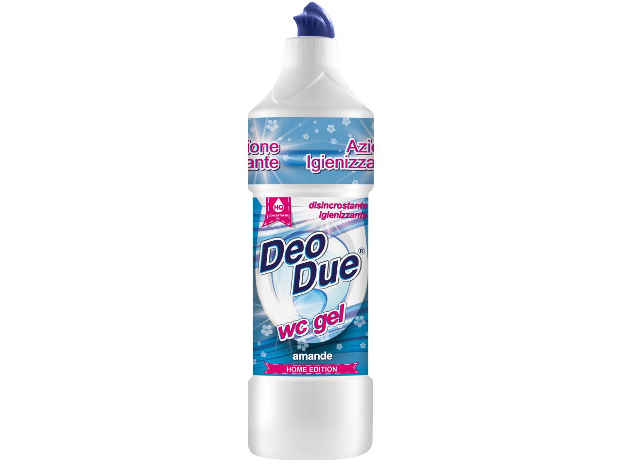 Detergente per wc gel deo due capacita' 750ml misura 7,5x28x7,5cm