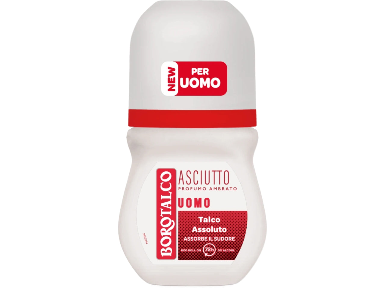 Borotalco deodorante roll on uomo asciutto ambrato