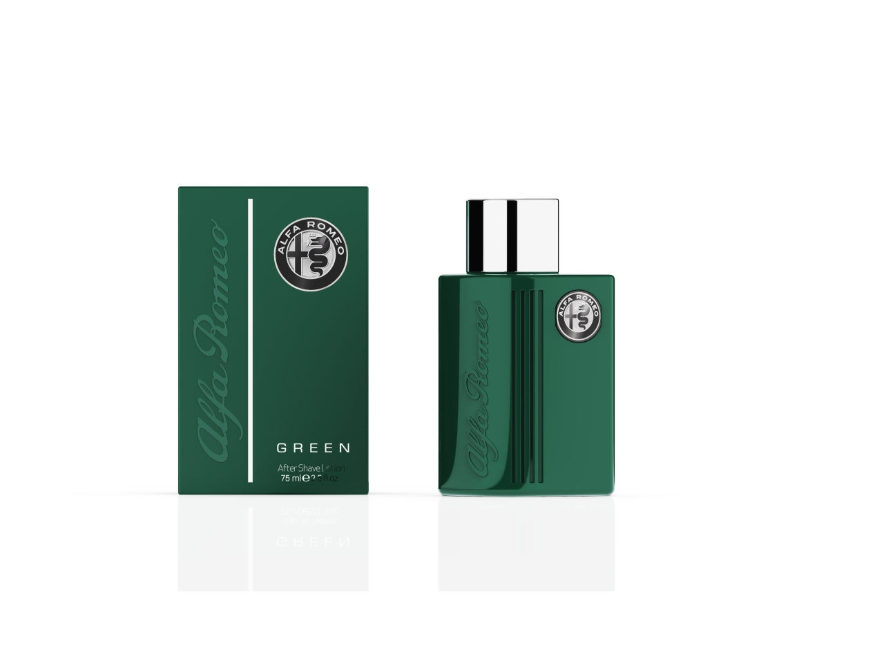 Dopobarba Alfa Romeo Green, lozione spray woody-fruity, 75 ml
