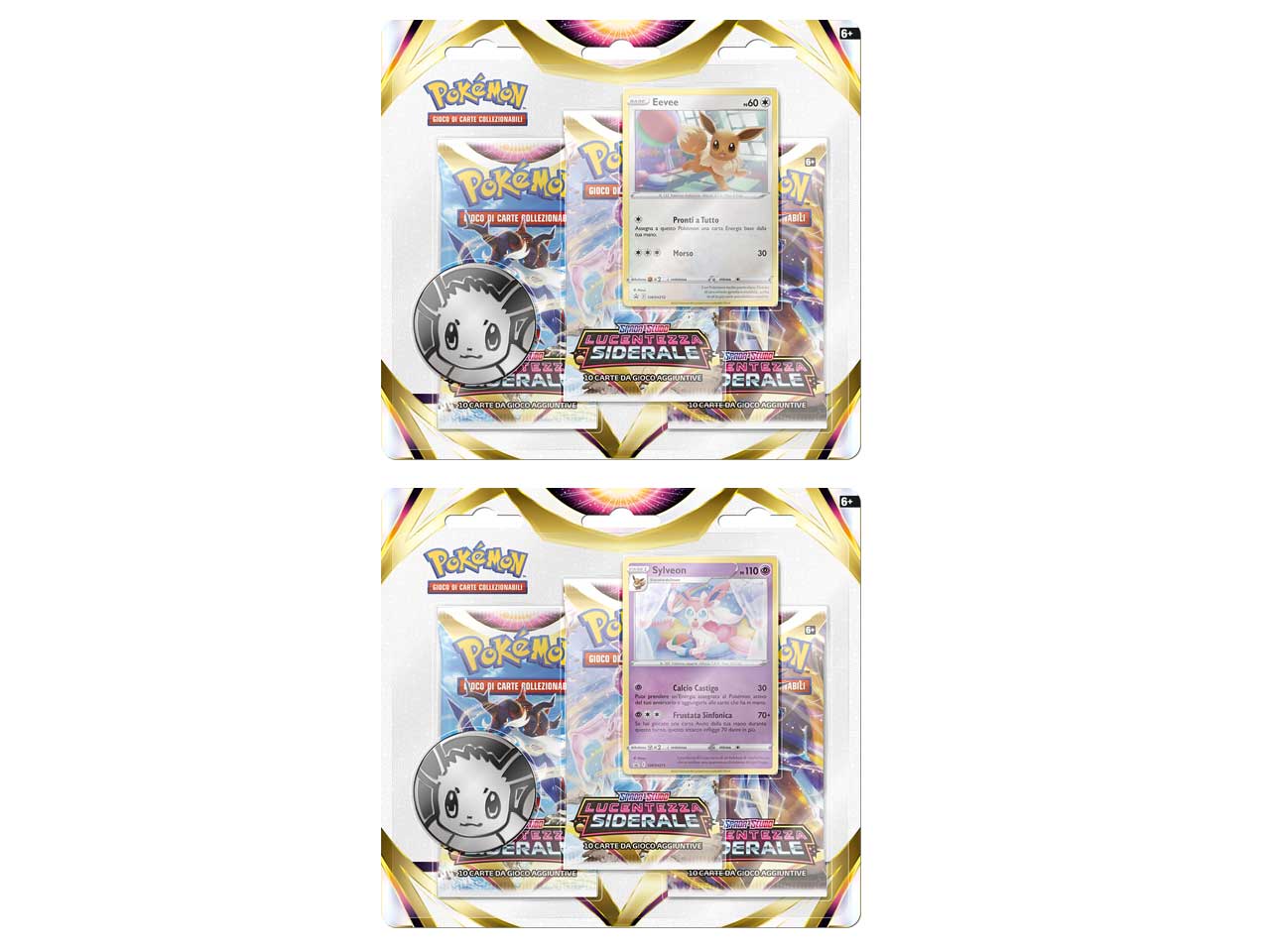 Carte Pokémon Blister Spada e Scudo Lucentezza Siderale- Evee/Sylveon - Game Vision