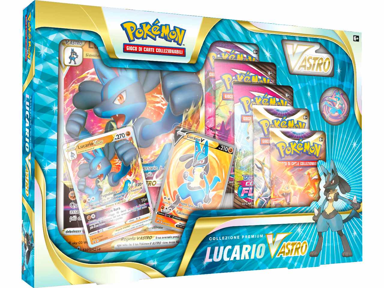 Scatola Carte Pokémon Collezione Lucario V Astro - Game Vision