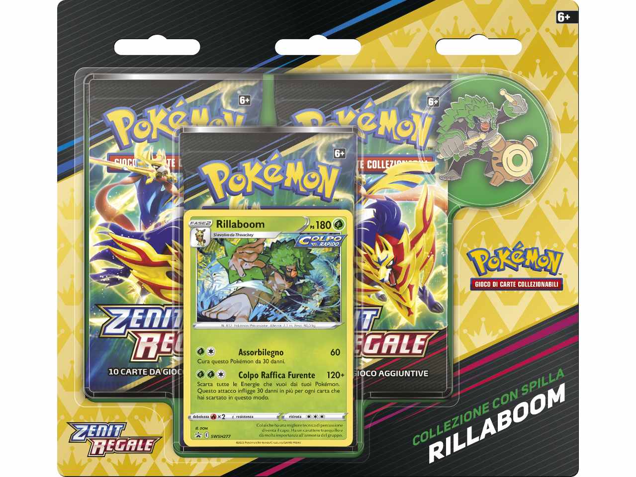 Carte Pokémon Blister Zenit Regale Rillaboom / Cinderace / Inteleon (Con Spilla) - Game Vision