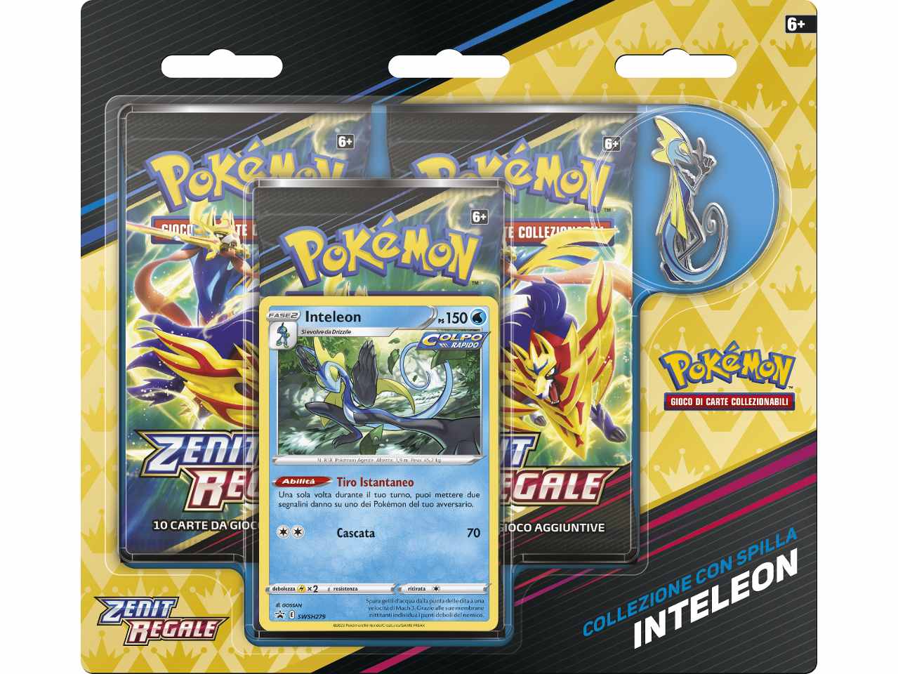 Carte Pokémon Blister Zenit Regale Rillaboom / Cinderace / Inteleon (Con Spilla) - Game Vision