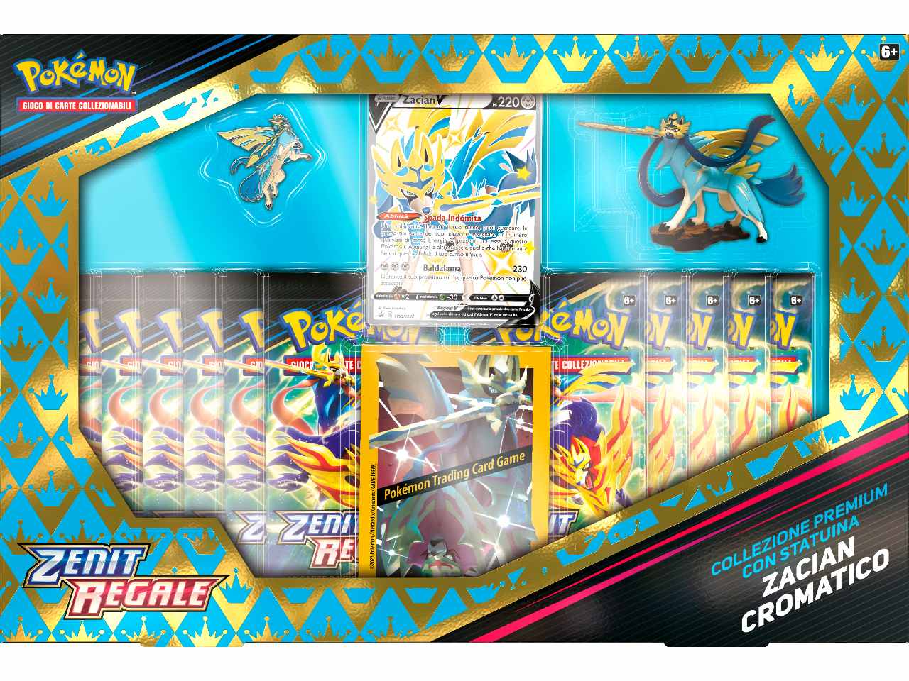 Scatola Carte Pokémon Spada e Scudo 12.5 Zenit Regale Zacian / Zamazenta - Game Vision