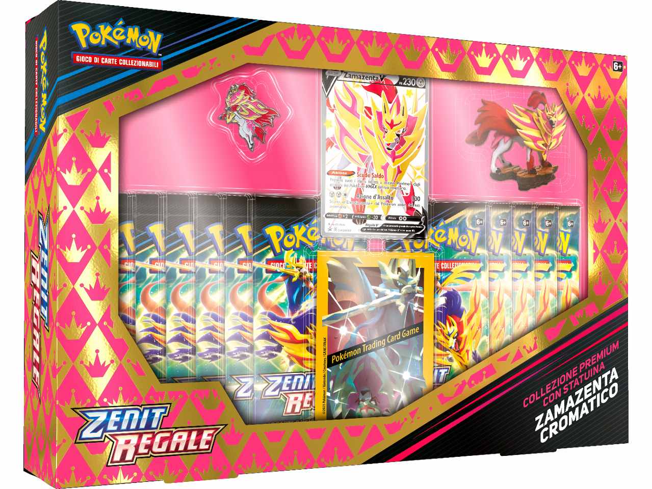 Scatola Carte Pokémon Spada e Scudo 12.5 Zenit Regale Zacian / Zamazenta - Game Vision