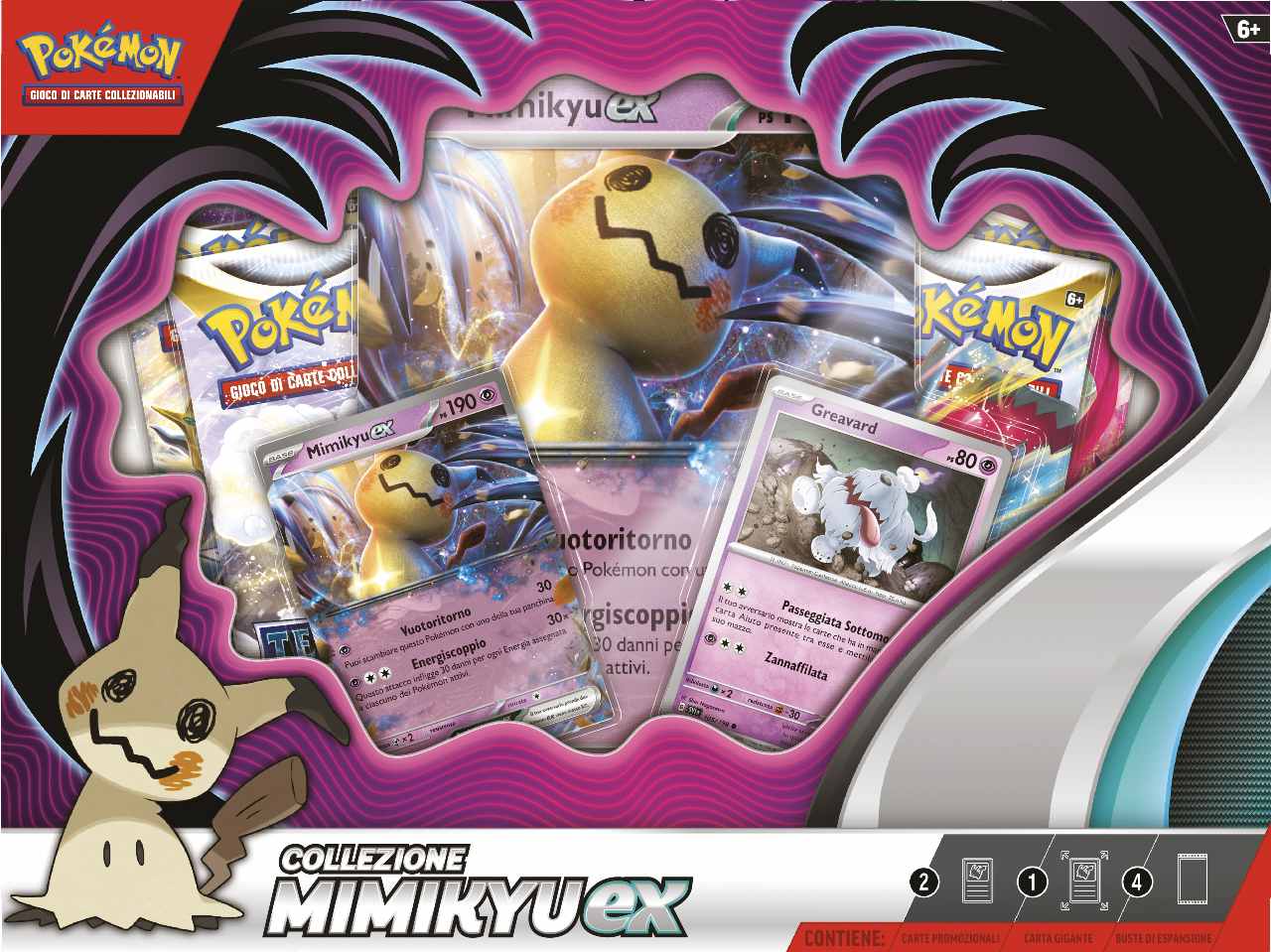 Scatola Carte Pokémon Mimikyu Ex - Game Vision
