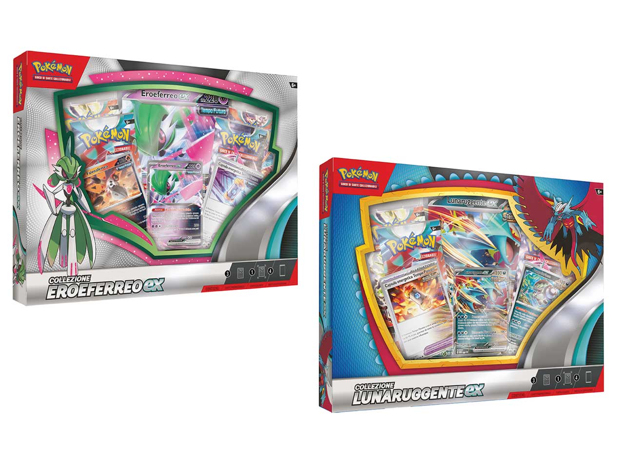 Scatola Carte Pokémon Collezione Lunaruggente-ex / Collezione Eroeferreo-ex - Game Vision