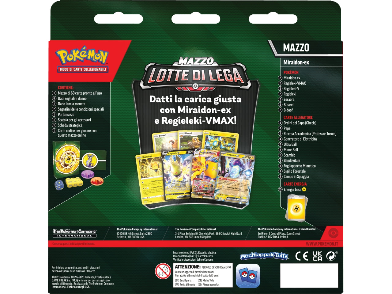Mazzo Carte Pokémon Lotte di Lega Miraidon-ex - Game Vision