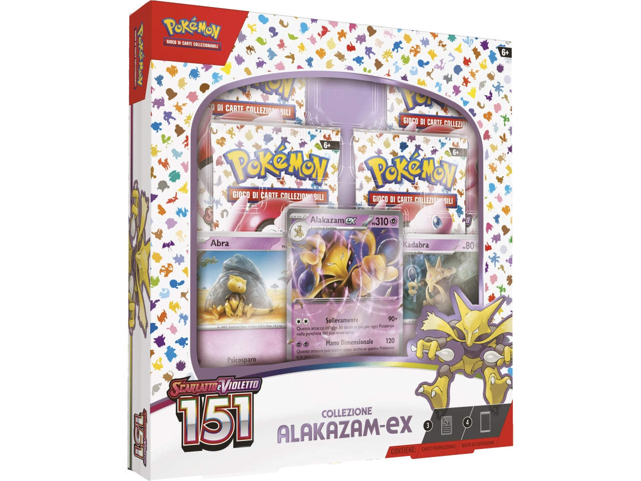 Scatola Carte Pokémon Scarlatto E Violetto 151 Collezione Alakazam-ex - Game Vision