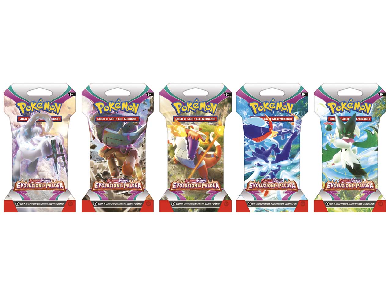 Bustina in Cartone Carte Pokémon Scarlatto e Violetto Evoluzioni a Paldea - Game Vision