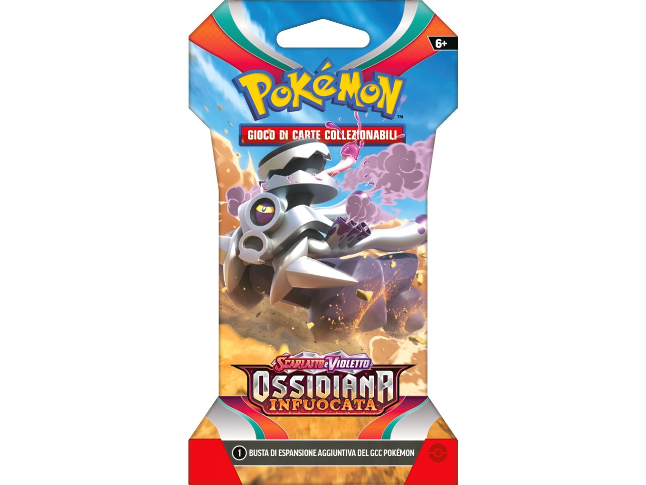 Bustina in Cartone Carte Pokémon Scarlatto e Violetto Ossidiana Infuocata - Game Vision