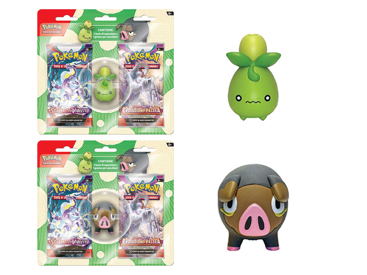 Pokémon Gomma con due Bustine - Back to School - Game Vision