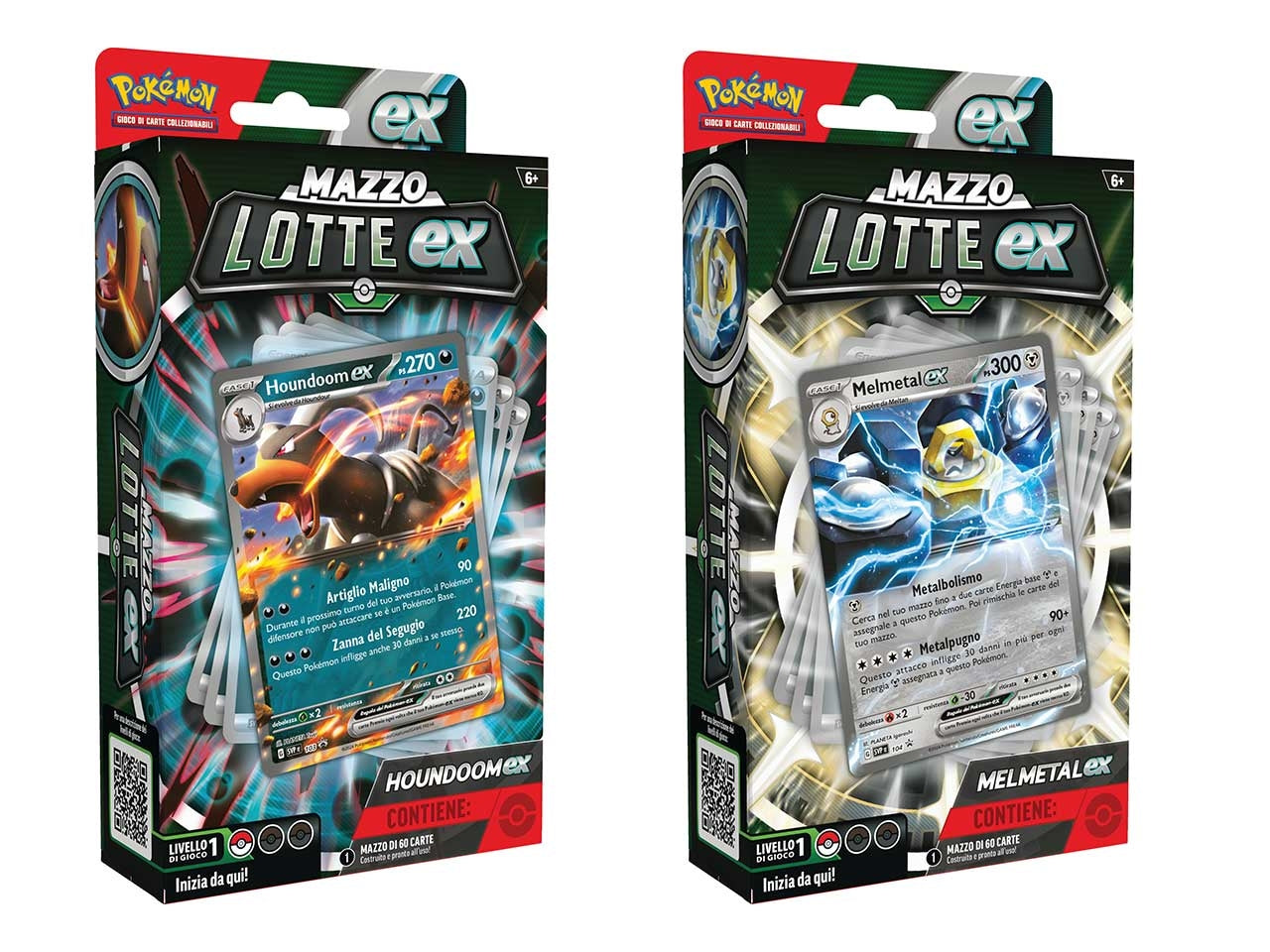 Mazzo Lotte Carte Pokémon Melmetal Ex / Mazzo Lotte Houndoom Ex - Game Vision