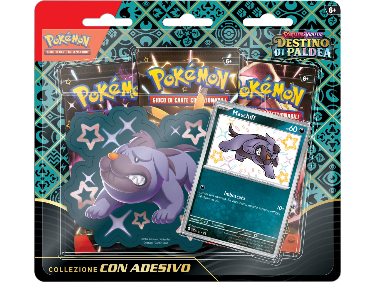 Collezione Con Adesivo Carte Pokémon Scarlatto E Violetto 4.5 Destino Di Paldea - Game Vision