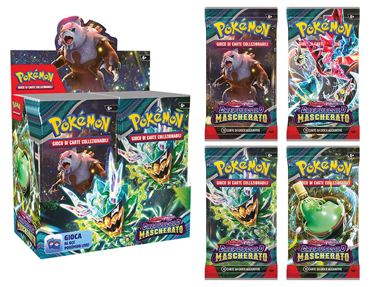 Pokemon bustina scarlatto e violetto 06 crepuscolo mascherato
