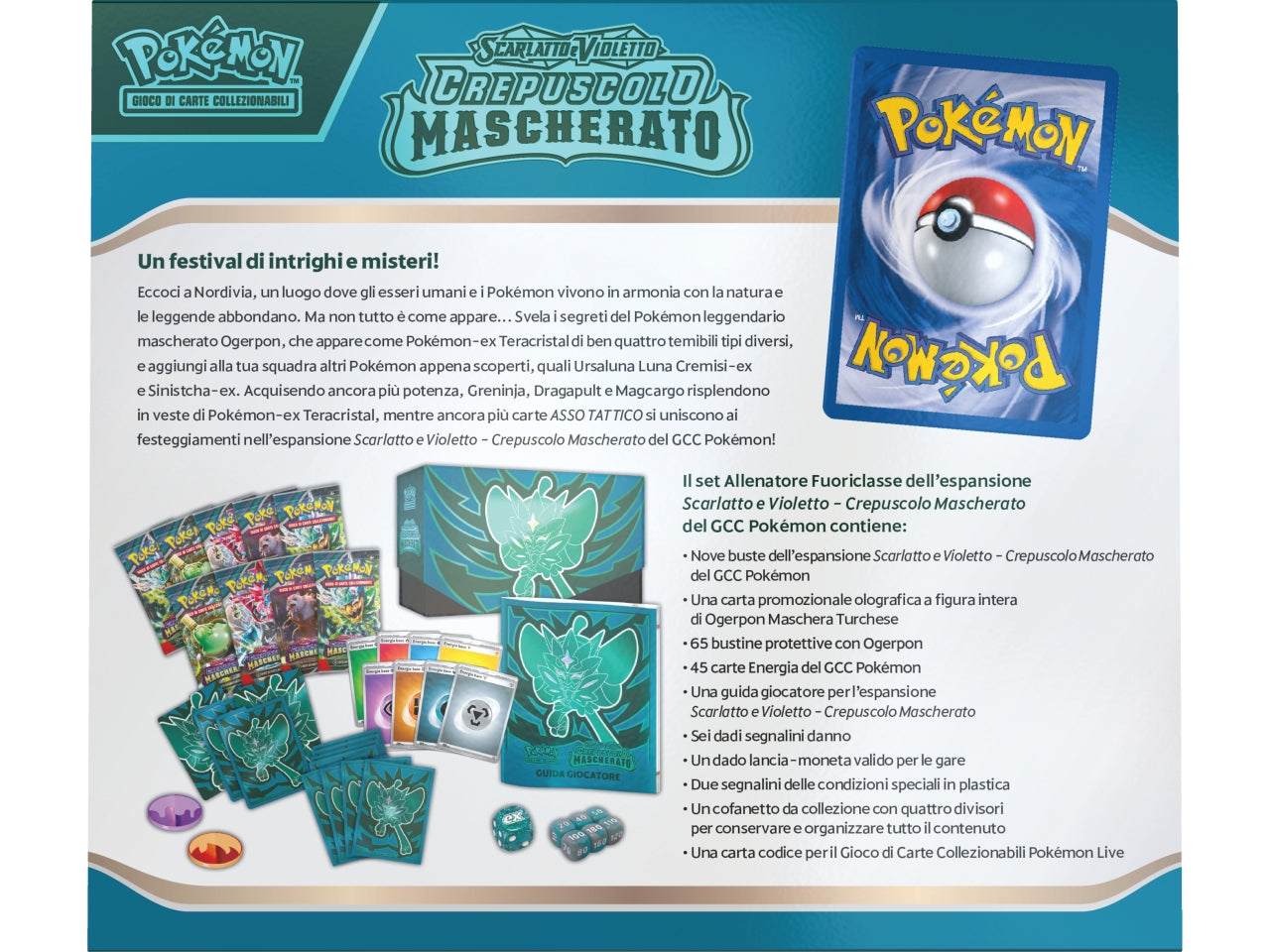 Set Allenatore Fuoriclasse Carte Pokémon Scarlatto e Violetto Crepuscolo Mascherato - Game Vision