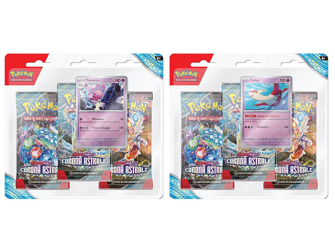 Pokemon - blister 3 bustine + 1 card scarlatto e violetto - 07