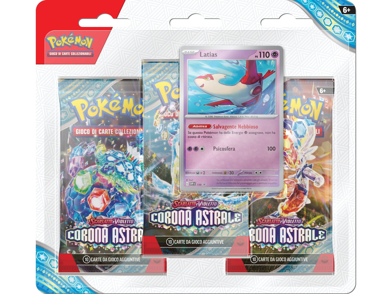 Pokemon - blister 3 bustine + 1 card scarlatto e violetto - 07