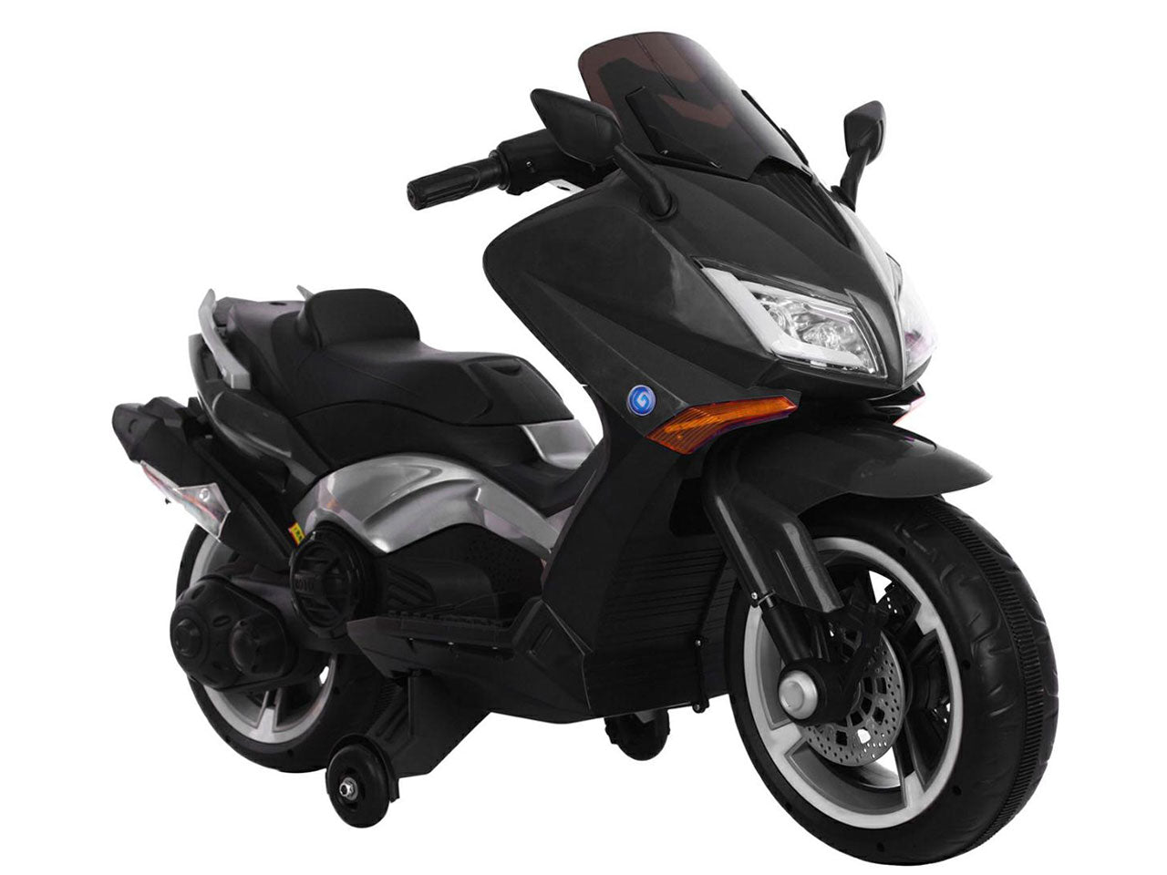 Moto magnum 12v nero con sedile in pelle