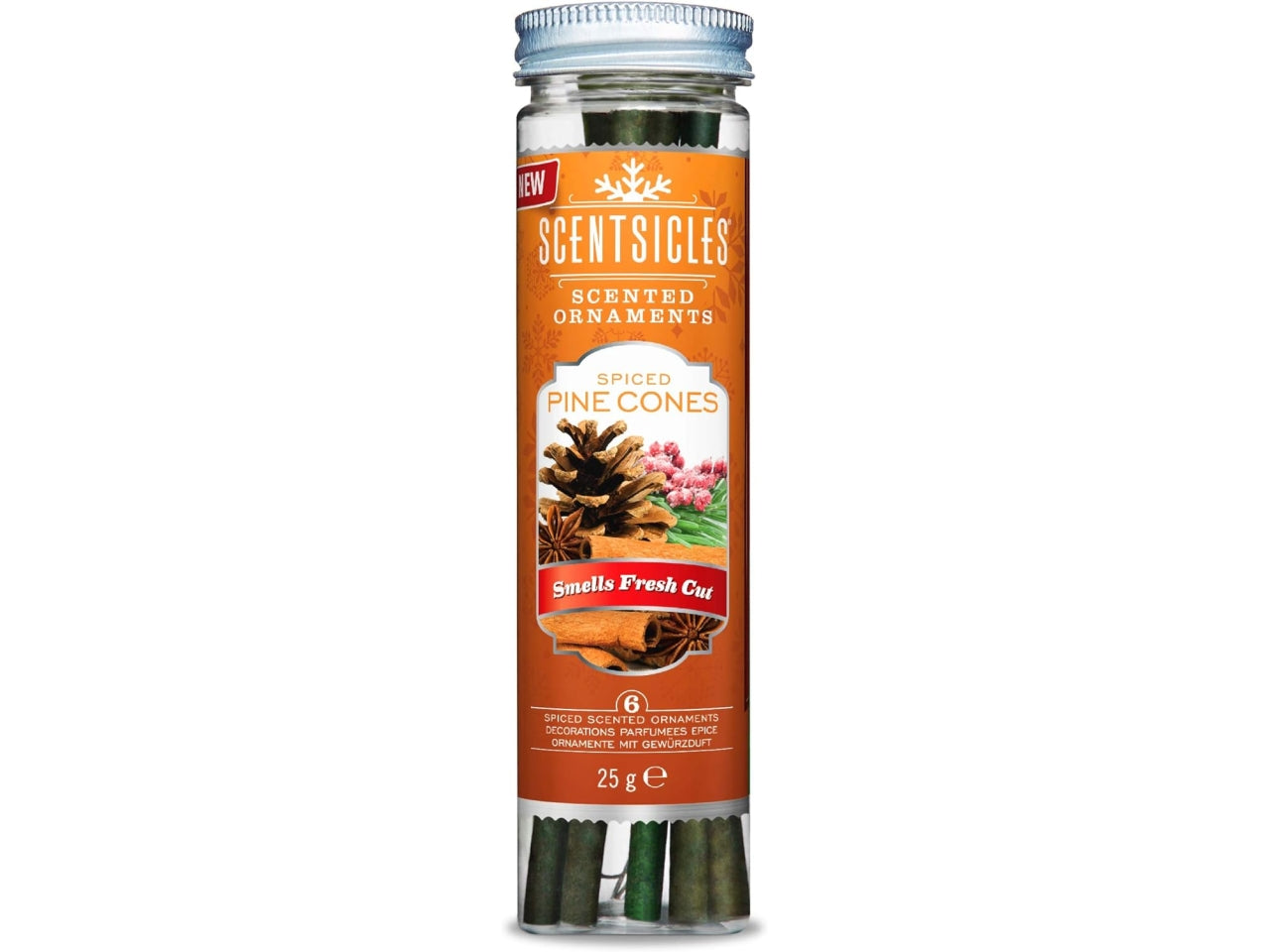 Scentsicles bastoncino profumo per alberi di natale profumo spiced pine cones