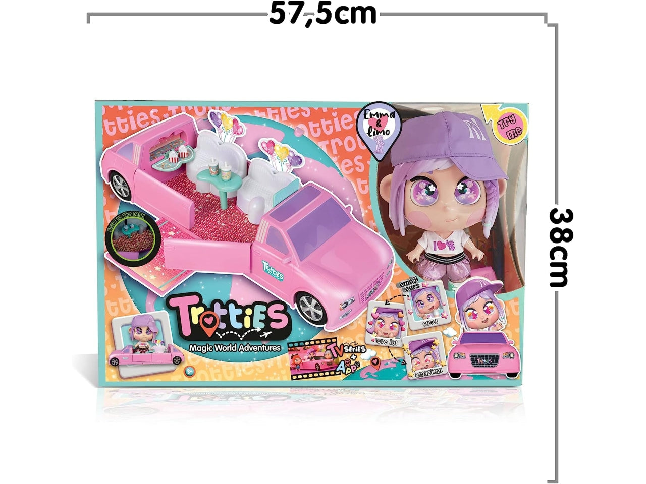 Trottie limo & emma 25cm $