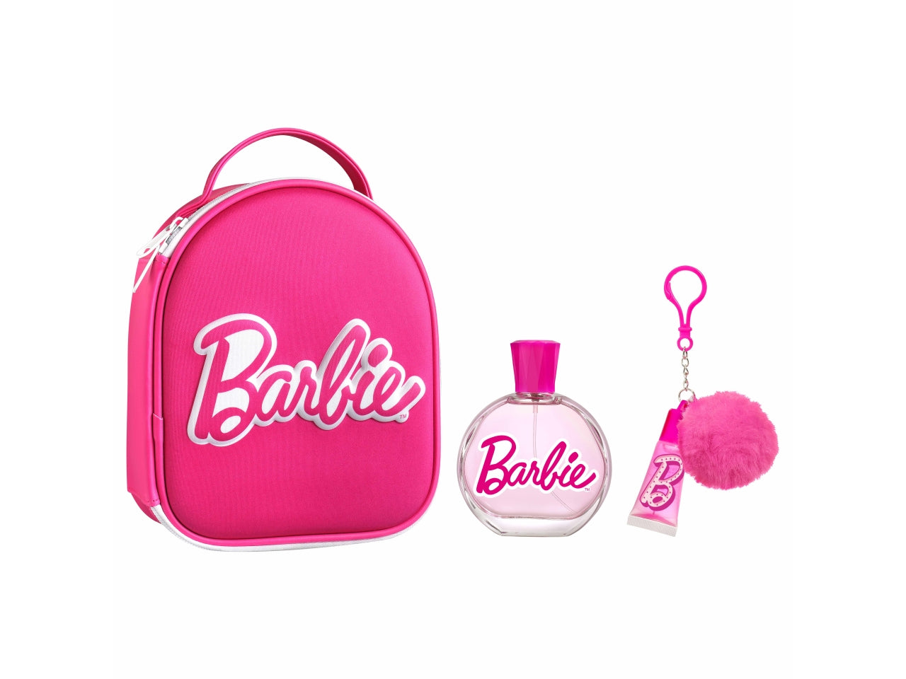 Barbie gift set zip bag eau de toilette 100ml + lipgloss