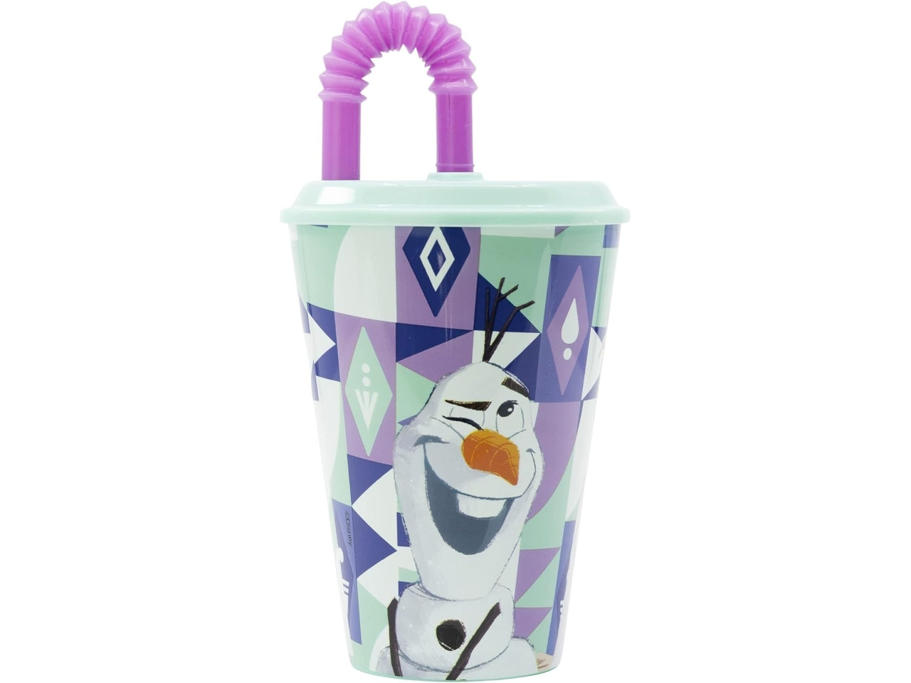 Frozen bicchiere da 430ml con cannuccia
