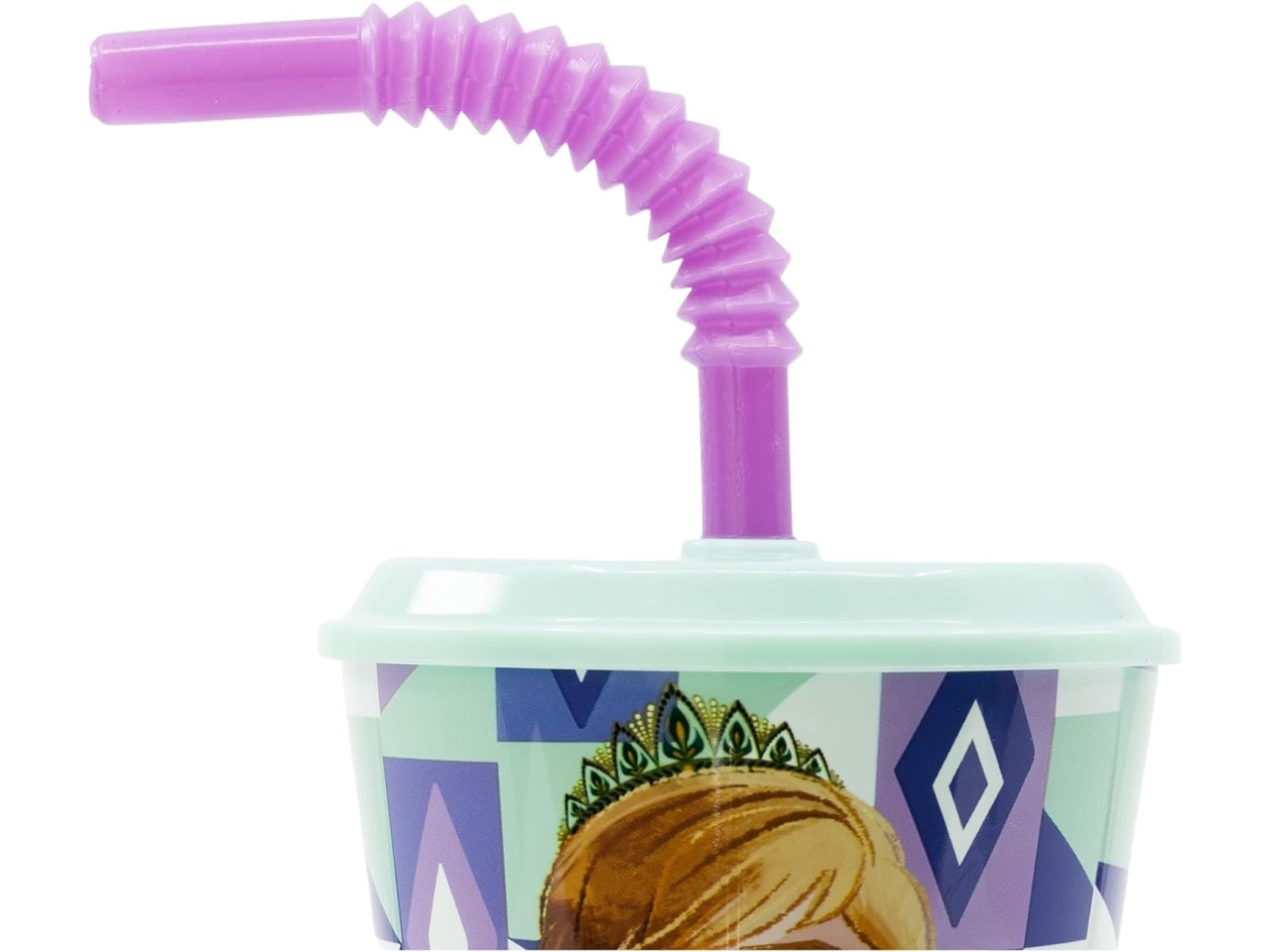 Frozen bicchiere da 430ml con cannuccia