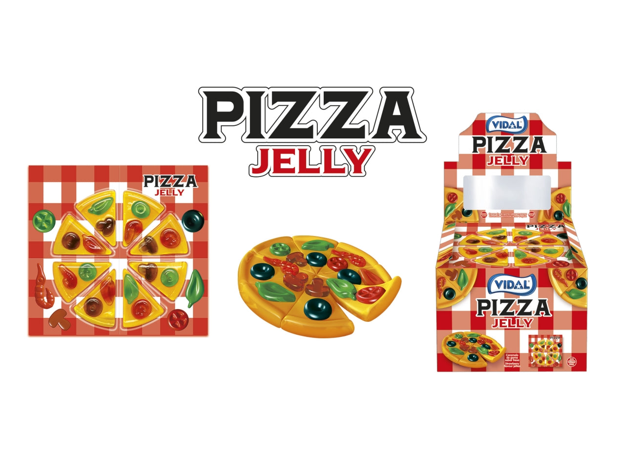 Vidal pizza jelly blister da 66g