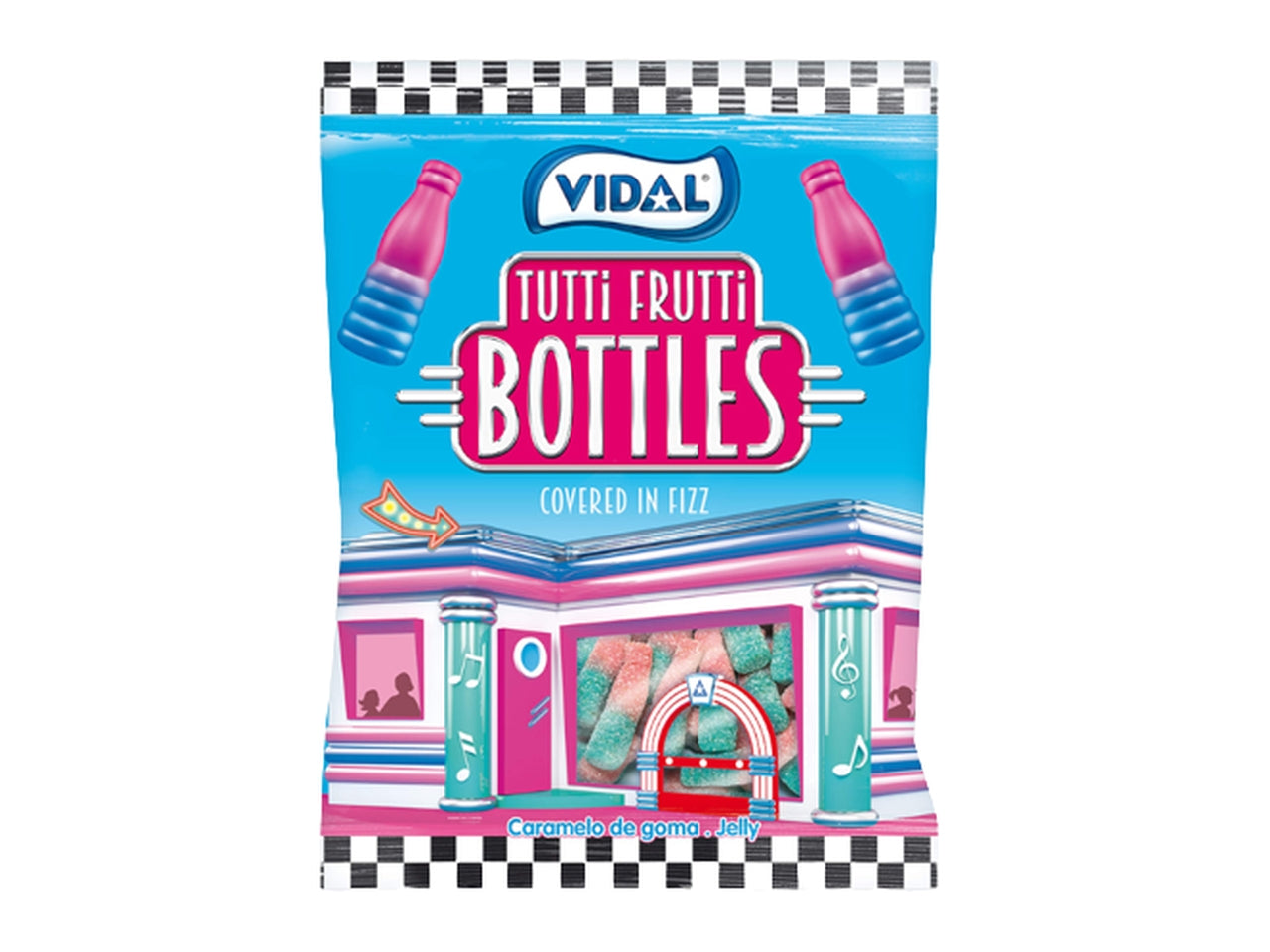 Vidal bustina 90g bottiglie tutti frutti